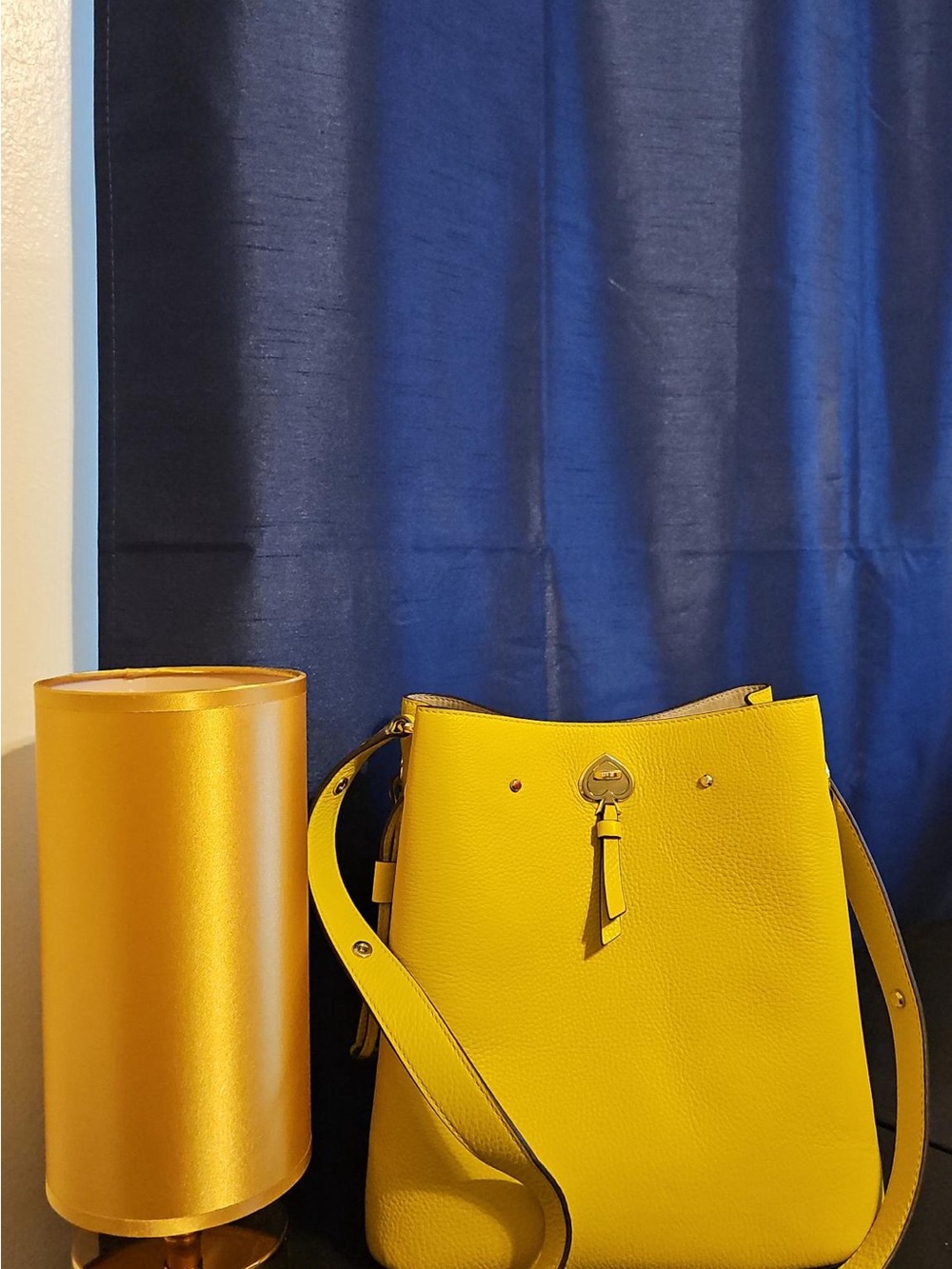 Kate Spade Marti Bucket Bag Yellow Leather WKRU6827